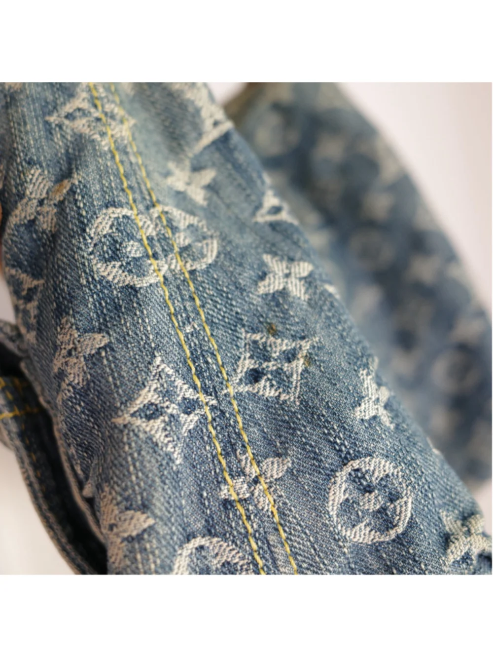 LOUIS VUITTON Vintage Blue Denim Baggy PM